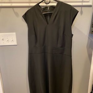 Talbots black wool dress size 16